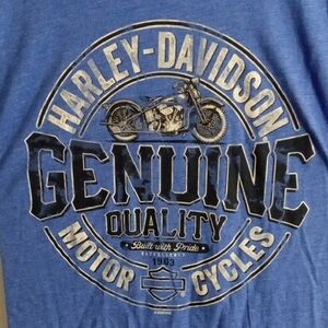 Harley-Davidson Blue Short Sleeve Tee Men’s Large